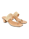 Shoetopia Women'S Slip-On Sandal,Golden,8,B0CK7XSVNJ