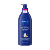 NIVEA Essentially Enriched Body Lotion for Very Dry Skin with Hyaluronic Acid, Almond Oil and Deep Nourishing Serum, 72-Hour Bod