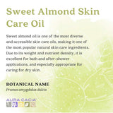 Aura Cacia Sweet Almond Skin Care Oil, 16-Ounce, Natural Source of Skin-Nourishing Fatty Acids & Lipids, No Paraben