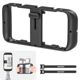 NEEWER Mobile Phone Video Rig, Mobile Phone Grip Stabiliser Cage with Cold Shoe and 1/4 Inch Thread, Video Recording Film Rig, C