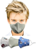 El Regalo (Set Of 3 Kids Cotton Face Masks (Age Group 712 Yrs) | Multi Layer Soft Cotton Reusable & Washable Face Masks With 