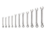 TEKTON Reversible 12Point Ratcheting Combination Wrench Set, 11Piece (1/43/4 in.) | WRC94000