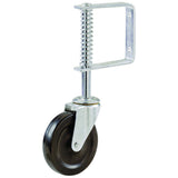 Shepherd Hardware Metal 9785 9785E Spring Loaded Gate Caster, 4Inch, Black