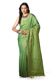 DHRUVI TRENDZ Womens Cotton Silk Saree DT-S2229 (DT-S2229_Green)