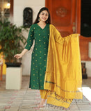 Gosriki Women'S Rayon Viscose Straight Printed Kurta With Pant & Dupatta (Sdf Green-Gs_Xxl_Green_Xx-Large),Green,2,B0F8ZXTV1W