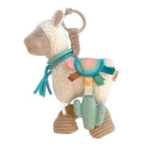 Itzy Ritzy Link & Love Toy for Stroller or Car Seat; Features Textured Ribbons, Crinkle Sounds, Clinking Rings & Silicone Teethe