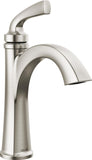 Delta Faucet Geist Single Hole Bathroom Faucet Brushed Nickel, Chrome Bathroom Faucets for Sink 1 Hole, Bathroom Sink Faucet, Dr