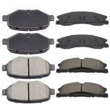 AUTOMUTO 8PCS Front & Rear Ceramic Disc Brake Pads Set D1377 D1611 For Ford Explorer Flex For Lincoln MKT