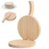 Veesper 16.5 Natural Wooden Tortilla Press, Round Corn Dough Press for Homemade Mexican Tortillas, Roti, Chapati, Tacos & Pataco
