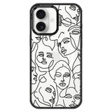 MOSNOVO for iPhone 17 Case | Compatible with Magsafe | Military Grade 10ft Drop Tested | Camera Control | Clear Black with Abstr