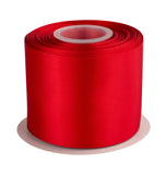 3 Inch Double Faced Satin Ribbon Red Solid Polyester Craft Ribbon - 25 Yards Perfect for Gift Wrapping, Crafts, Wreath, Wedding 