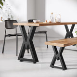 Likapop 28 Metal Coffee Table Legs, Diamond Shape Bench Legs, Heavy Duty Desk Legs, Black Metal End Table Legs, DIY Furniture