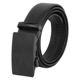 Vtflair BoyS MenS Faux Leather Belt Autolock Buckle (Black;Free Size) (Pack Of 1)