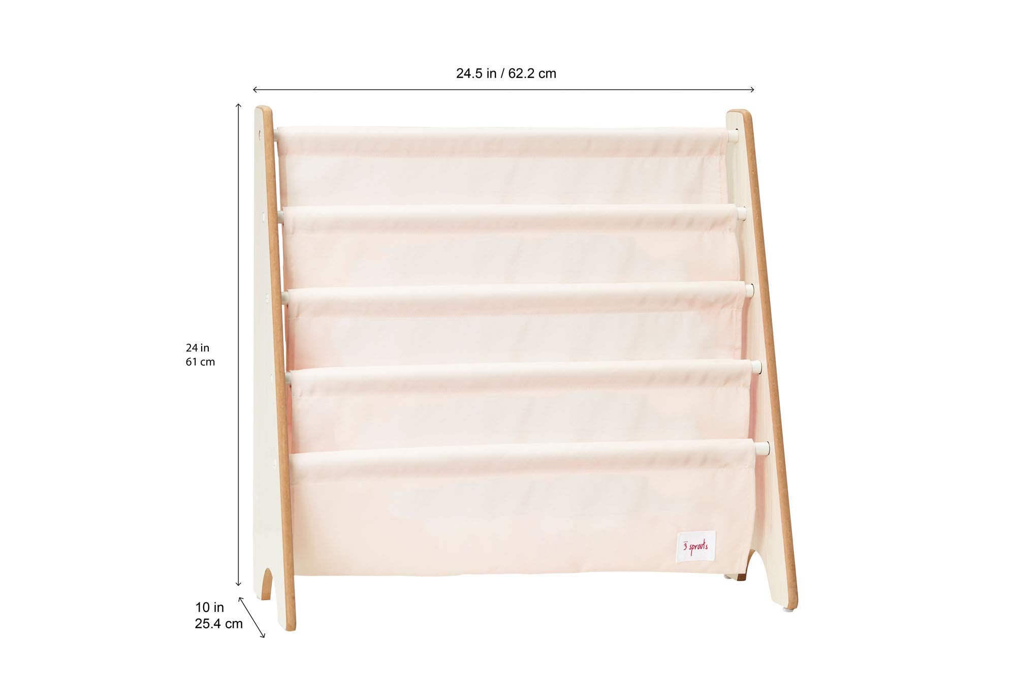 3 Sprouts Kids Book Rack - Space-Saving Bookshelf for Children's Room - Toddler Bookcase Organizer, Book Shelf Ages 3+, Dragon