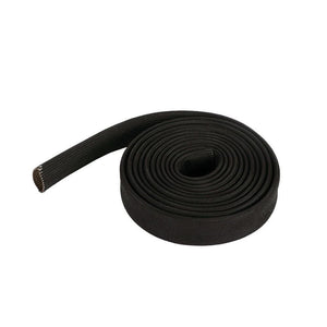 WISAUTO High Temp Black Auto Heat Sleeve Fiberglass Adjustable Heat Shield Black Color 5FT X 26MM(1'')