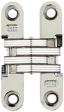 SOSS - 204CUS26 204 Zinc Invisible Hinge with Holes for Wood or Metal Applications, Mortise Mounting, Bright Chrome Exterior Fin