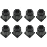 GWYAN 8 Pcs Square Caster Socket Sleeve Plastic Caster Stem Socket Inserts