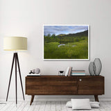 Boreal Forest With Pond And Antimony Mountain In The Background, Ogilvie Mountains, Yukon Territory, Canada-Paper Art-50,,X38,,