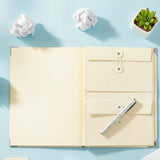 Merishopp Manila Pocket Binder Multiple Pockets Accordion File Folder Expandable Expanding File Folder For Home, Pink, Folder Wi