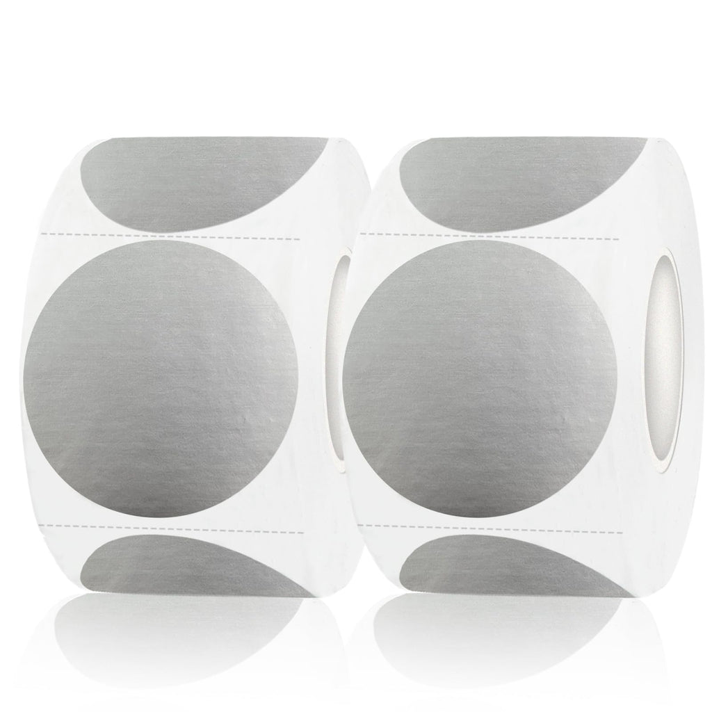Starliboo Silver Dot Stickers, 1.5 Inch Garage Sale Stickers, 1000 Lab ...