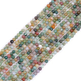 GEM-Inside Natural 2mm Indian Agate Gemstone Loose Beads Round Crystal Energy Stone Power for Jewelry Making 15