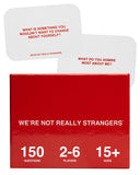 We'Re Not Really Strangers Card Game - 150 Conversation Cards For Adults, Teens, Couples, And Strangers - Icebreaker Questions F
