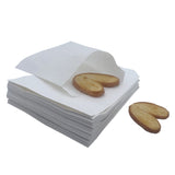 Amsthow Glassine Bags Wax Paper White Treat 6.3 x 8.27-inch Bags for Cookies, Sandwich, Donuts (100Pcs White)