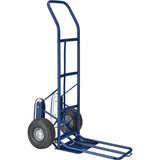 Global Industrial General Purpose Steel Hand Truck with Curved Handle & Stair Climbers, 10 Diameter Pneumatic Wheels, 14 W x 10 