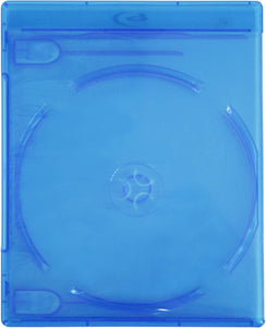 (10) Empty Standard Double Blue Replacement Boxes/Cases for Blu-Ray Disc Movies BR2R12BL