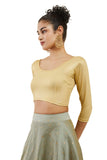 Soch Spandex Prince Cut Blouse Gold
