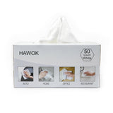 HAWOK Microfiber Cleaning Cloths, 11.8 x 11.8 inches, 50 Pack, Glass Car Window Dish Cloths, Reusable and Machine Washable, Lint