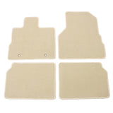 IKON MOTORSPORTS, Floor Mats Compatible with 2010-2017 Chevrolet Equinox, Factory Fitment Beige Nylon Front & Rear Car Floor Mat