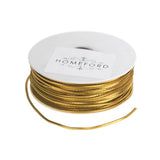 Homeford Stretch Cord Ribbon, 1/16Inch, 25Feet (Gold)