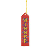 Victorious Sports Party Winner Recognition Award Ribbon Favours, Fabric, 7 x 2, Pack of 12