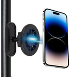 Magnetic Phone Holder for Gym, 360 Adjustable Portable Gym Phone Holder Strong Magnet Phones Mount Grip Attaches to Metal Surfac