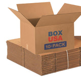 BOX USA Moving Boxes Large 20L x 18W x 12H 10-Pack - Corrugated Cardboard Box for Shipping, Mailing, Packing, Packaging and Stor
