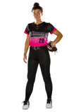 Alleson Athletic Fastpitch Softball Pants For Women. Low Rise Double Knit Black Softball Pants With Belt Loop (Style 605Pbw) Lar