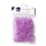 Raicegs 100pcs 5 8mm Rondelle Amethyst Beads Natural Gemstone Beads Abacus Disk Stone Loose Beads for Jewelry Making DIY Bracel