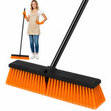 BSFRNF 18inch Outdoor Push Broom with 65inch Extendable Pole
