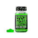 BBS Beard Growth & Hair Growth Vitamins for Men - Maximum Strength 620000mcg Biotin - Collagen - MSM - Keratin - Bamboo Extract 