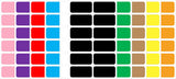 BlackDreams 360 Pieces Blank Plain Self Adhesive Paper Sticker Labels Size 50mm x 25mm(2x1 inch Approx.) for Office, School, Kit