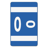 Smead 67185 AlphaZ ColorCoded Second Letter Labels Letter O Dark Blue 100/Pack