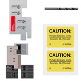 Generator Interlock Kit Compatible with Eaton Cutler Hammer Vertical Throw 150 or 200 Amp Main Panels,2 1/4 Inch Spacing Between