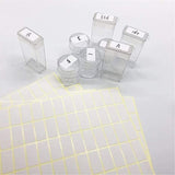 Huacan 50 Sheets White Labels Stickers for Writing Diamond Painting Labels Storage Container Sticker (5600 Labels)