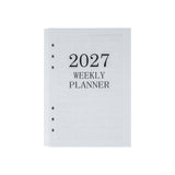 2027 A5 Binder Weekly & Monthly Planner Refill Paper