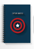 Blue Nexus Diairies Notebook Captain Shield (6 X 9 Inch, Multicolour)_Bnnbc157