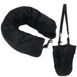 Tugaizi Travel Pillow Stuffable With Clothes Adjustable Stuffable Travel Neck Pillow, Waterproof Travel Pillowcase For 3 Days Es