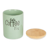 Jadeite Coffee/Sugar/Tea Ceramic Canister Set/3