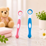 Adore Advanced Tender Touch Baby Tongue Cleaner|Soft Silicone Small Head Oral Cleaner |Bpa Free| Food Grade| Ergonomic Handle 