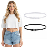 Indusoire 2 Pcs Elastic Belts For Woman, Crop Tuck Band Adjustable Waist Band For Women Jeans, Tucking Belt For Shirt And Oversi